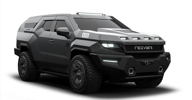 Rezvani Vengeance luxury hardened military-style SUV