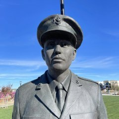 Marine Statue at Dublin, California Marine Statue at Dublin, California