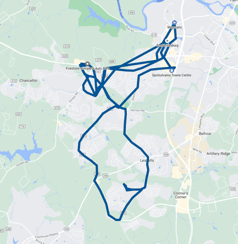 Google Timeline detail path