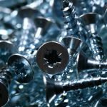 Close-up of a pile of screws