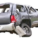 crashed SUV crashed SUV