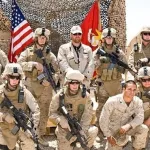 Toby Keith with Marines on USO tour. Toby Keith with Marines on USO tour.