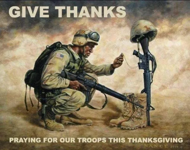 This Thanksgiving, remember those that can't come home this Thanksgiving