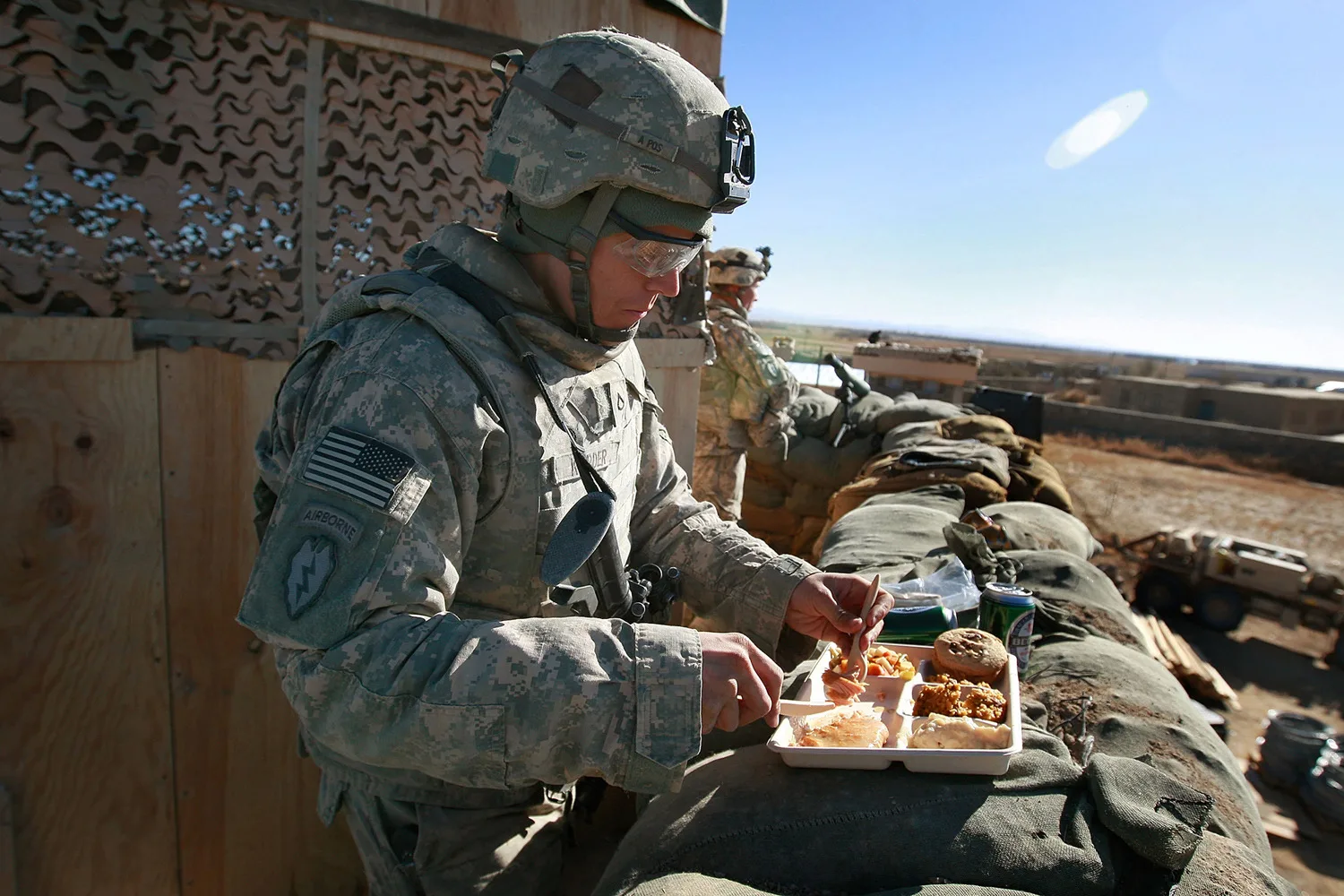 Thanksgiving with the troops - Photo credit U.S. Army